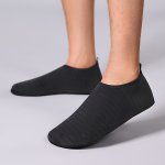 Men's Solid Striped Lightweight Water Socks Low Top Non Slip Quick Dry Breathable Outdoor Beach Walking Sea Surfing Pool Swimmin