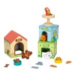 Hi Pando Wooden Pet Home Set