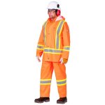 Pioneer Storm Guard Pu Rain Suit Navy orange With Ref Tape New