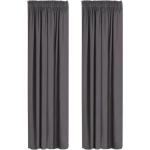 Always 2 Pack Microfibe Lined Curtain Charcoal