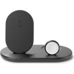Belkin Boostcharge 3-IN-1 Slim Design Wireless Charger Black - For Apple Iphone 14/13/12 Apple Watch Airpods