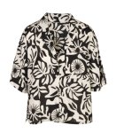 Matisse Print Linen Shirt - Black Free