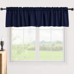 Pickluc Blackout Valance Curtains 18 Inches Long Short Curtains With Rod Pocket For Window In Kitchen Bathroom Living Room Bedro