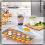 Qlux 17 Slot Ice Tray With Lid - Red