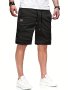 Slant Pockets Comfy Shorts Men's Casual Solid Color Waist Drawstring Shorts For Summer Basketball Beach Resort Bermuda Shorts