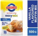 Snowflake Vanilla Flavoured Muffin Mix 500 G