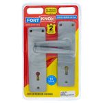 2-LEVER Lockset Steel Lock Satin Chrome Handles Q:1 M2A12U