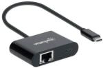 Manhattan Superspeed USB Type C To Gigabit Network Adapter