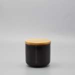 Black Ceramic Storage Canister - Small 8 X 8CM