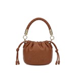 Chunky Loop Bucket Bag -brown