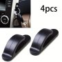 4PCS Convenient Black Auto Car Truck Self Adhesive Hook Hanger Bag Purse Organizer Holder