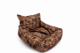 2-IN-1 Pet Car Seat And Bed - Small / Leopard Print Canvas