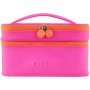 Sorbet Jelly Double Vanity Bag Orange & Pink