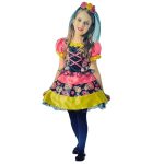 Day Of The Dead Girl Satin Dress