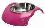 Rogz 2-in-1 Large 700ml Luna Dog Bowl - Pink