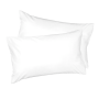 500 Thread Count Sateen Egyptian Cotton Pillowcase White - Continental Single 80X80CM