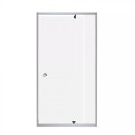Shower Door Pivot 900 White clear 900-1100 X1850