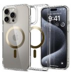 Spigen Iphone 15 Pro Premium Ultra Hybrid Magfit Crystal Case Clear gold