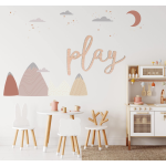 Kikki & Frankie Wall Decal Packs Placid Peaks-neutral