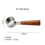 Coffee Accessories 2 Ears Naked Coffee Portafilter B1 Red Wood