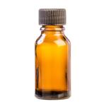 15ML Amber Glass Aromatherapy Bottle With Screw Cap - Black 18 410