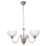 Satin Chrome Chandelier With Alabaster Glass – CH665 3