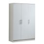 3 Door Wardrobe Closet Wooden Armoire 4 Storage Cabinet & 2DRAWERS