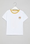 PoP Candy Tiger Print Tee - Yellow & White