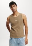 Cotton On Graphic Rib Tank - Coffee residency Nyc