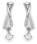 Silver Tone Long Drop Earrings