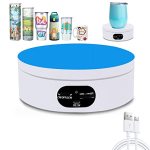 Yvv Rotating Display Stand 360 Degree Motorized Rotating Turntable Adjustable Speed Rotating Display Stand Electric Spinner For