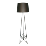 Trilateral Floor Lamp - Lamp Base With Shade Mocha Bronze Gold Ferro