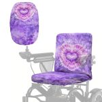 Estailounic Integrated Mobility Scooter Seat Protector Universal Fit Electric Wheelchair Seat Cover With Elastic Edges And Adjus