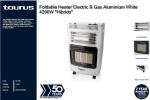 Taurus Heater Electric & Gas Aluminium White 4200W "hibrido
