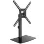 Barkan 29" - 58" Tabletop Stand Tv Mount With Tempered Glass Base - Swivel & Tilt BRAS320B