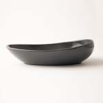 Omada - Irregular Dark Grey 29.8CM Oval Plate