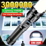 Ultra-bright XHP70 LED Flashlight - Rechargeable 4-CORE Zoom Torch With USB Charging For Camping & Outdoor Emergencies