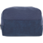 Denim & Leather Toiletry Clutch Bag