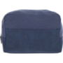 Denim & Leather Toiletry Clutch Bag