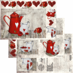 Deco Print Kitchen Set Pomegranate & Enamel