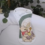 Figure 8 Spoegdoek Burp Cloth Winnie De Pooh Green Rainbow
