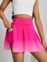 Girls Fit & Stretchy & Comfy Gradient Color Skorts With Inner Pockets For Exercise & Workout