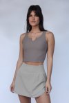 Asana V Rib Vest - Large Cocoa
