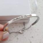 CBA102067 - Personalized Bangle Stainless Steel Adjustable
