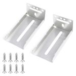 Hbl' 10 Pairs Rear Mounting Brackets For Face Frame Cabinets - Compatible With Hbl' 1.77 Inch 45MM Width Drawer Slides 0 To 3.5