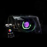 Nissan Patrol Y61 S4 Bushdoof Bi-led Angry Eye Headlights Pair For