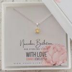 With Love 925 Sterling Silver November Birthstone Necklace
