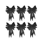 Bow Black Pack Of 6