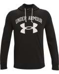Men's Ua Rival Terry Big Logo Hoodie - BLACK-001 Sm