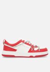 Sissy Boy Colourblock Sneaker With Diamante Trim - White red